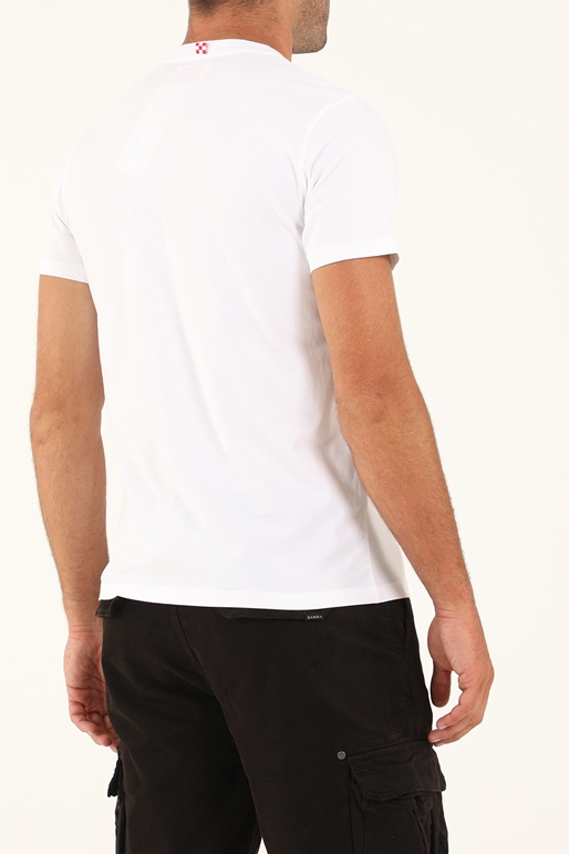 MC2-Ανδρικό t-shirt MC2 ST BARTH  λευκό 